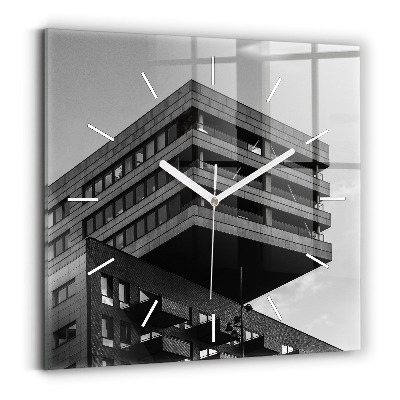 Wanduhr quadratisch Architektur in Amsterdam