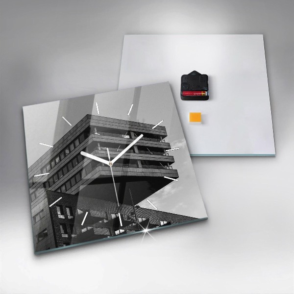 Wanduhr quadratisch Architektur in Amsterdam