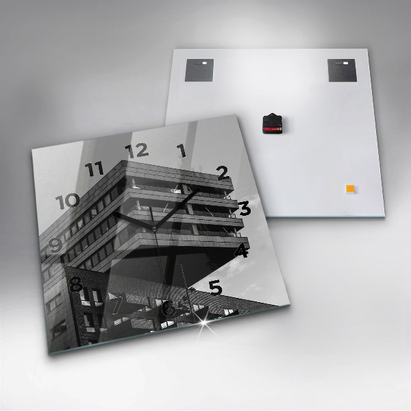 Wanduhr quadratisch Architektur in Amsterdam