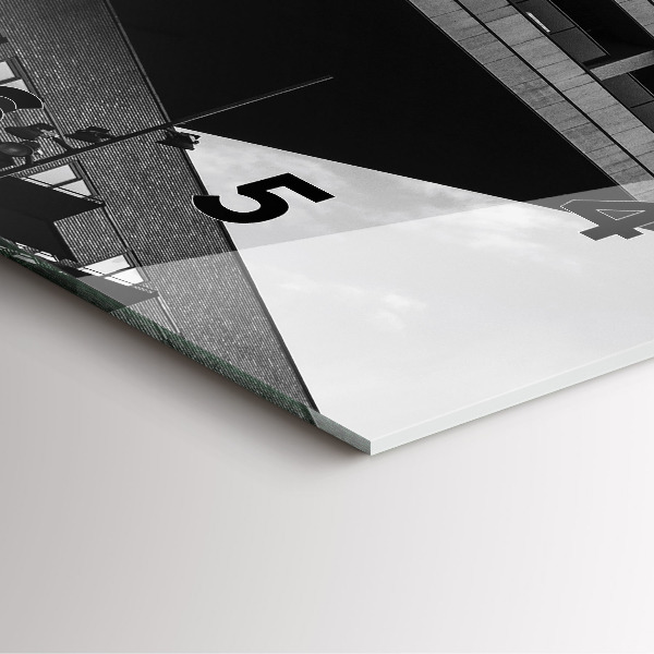 Wanduhr quadratisch Architektur in Amsterdam