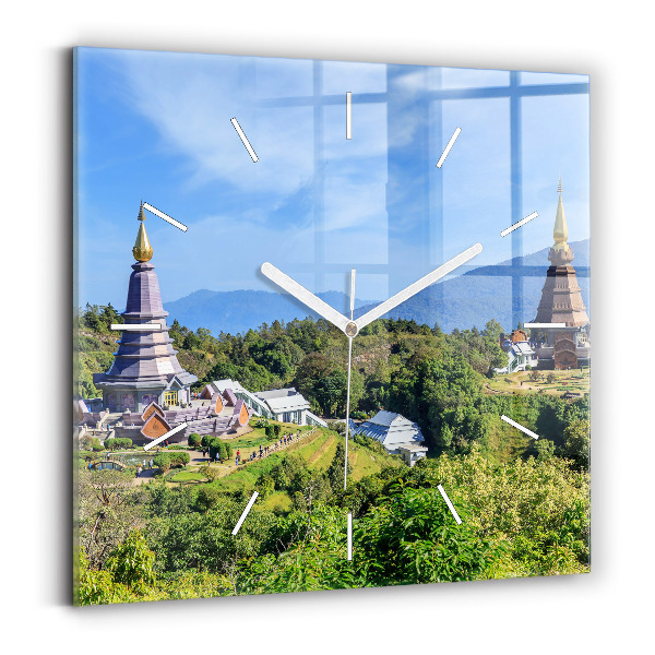 Wanduhr quadratisch Chiang-Mai-Nationalpark