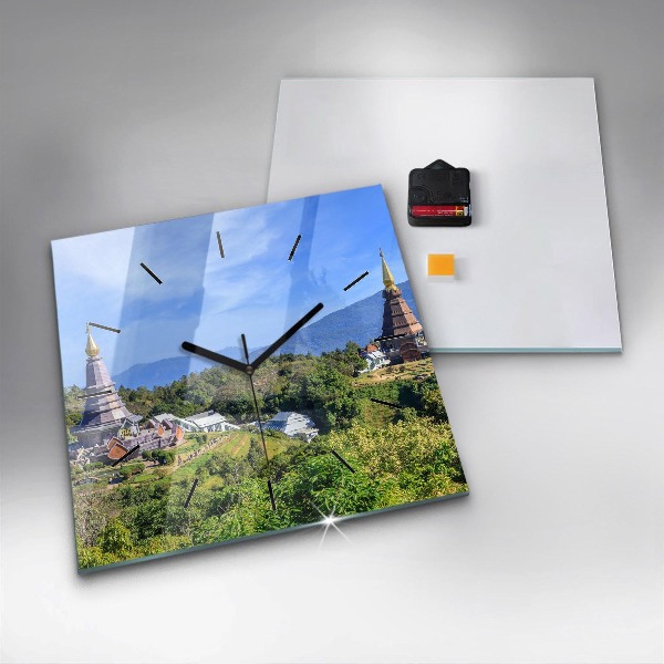 Wanduhr quadratisch Chiang-Mai-Nationalpark