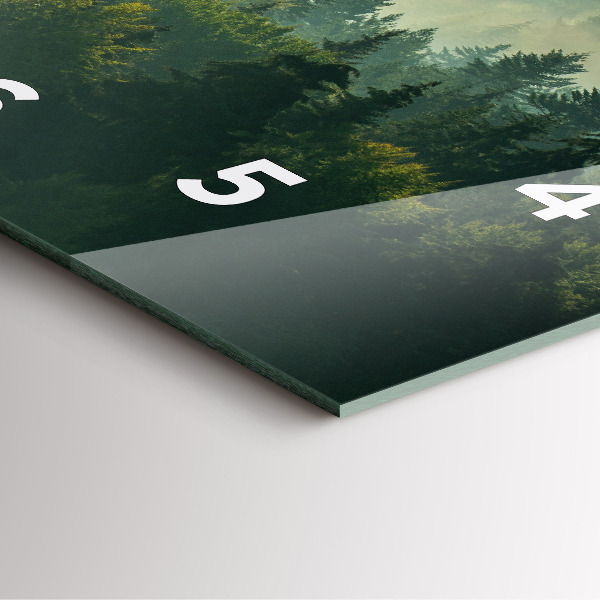 Wanduhr quadratisch Sonnenaufgang Beskids