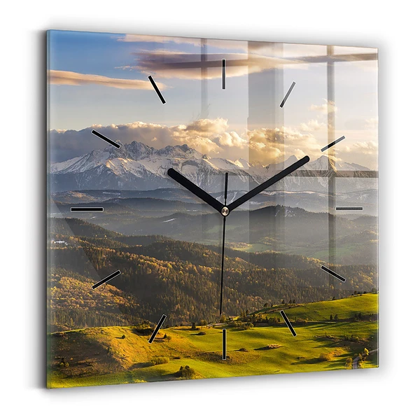 Wanduhr modern quadratisch Pieniny - Hohe Spitze