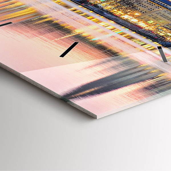 Wanduhr quadratisch Alster in Hamburg