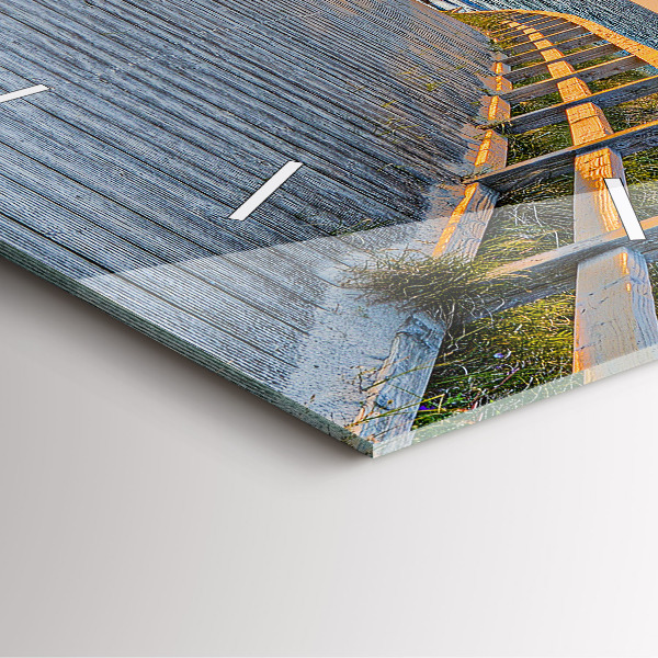 Wanduhr modern quadratisch Strandurlaub