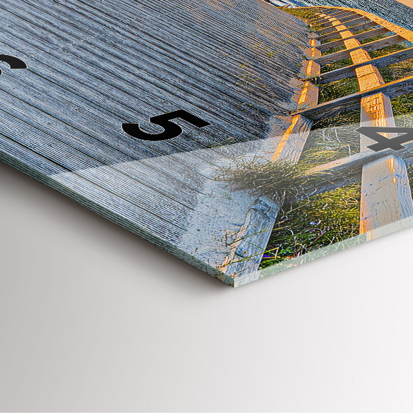 Wanduhr modern quadratisch Strandurlaub