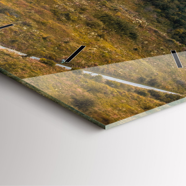 Wanduhr modern quadratisch Zipser Burg in der Slowakei