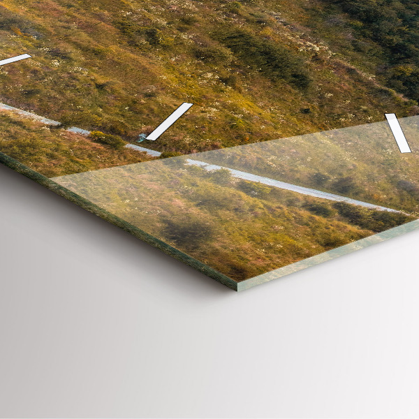 Wanduhr modern quadratisch Zipser Burg in der Slowakei