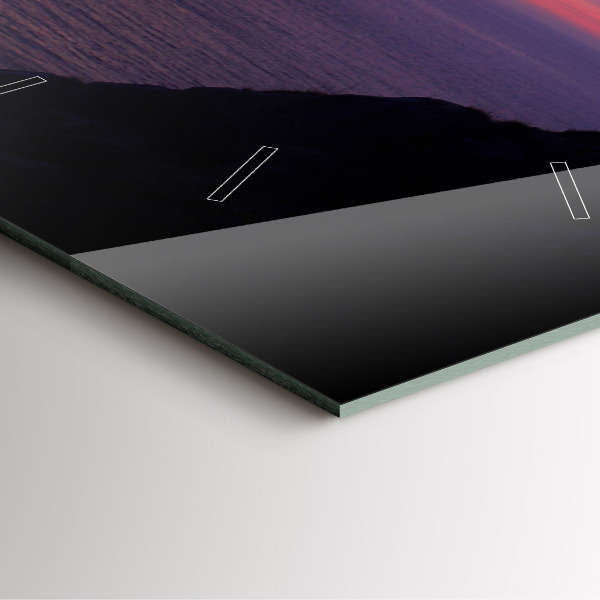 Wanduhr modern quadratisch Stein-Kopf