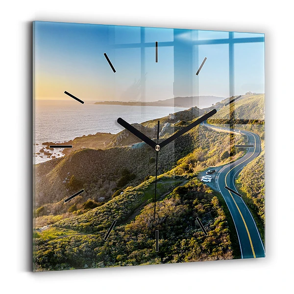 Wanduhr quadratisch mit motiv Straße in San Francisco