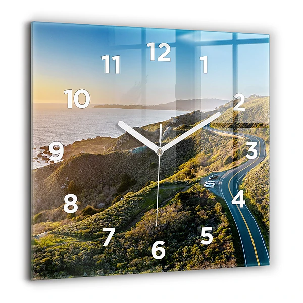 Wanduhr quadratisch mit motiv Straße in San Francisco
