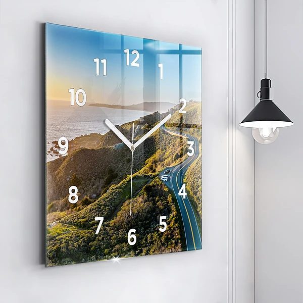 Wanduhr quadratisch mit motiv Straße in San Francisco
