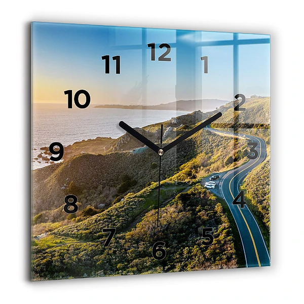 Wanduhr quadratisch mit motiv Straße in San Francisco