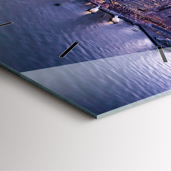 Wanduhr quadratisch mit motiv Ansicht von San Francisco