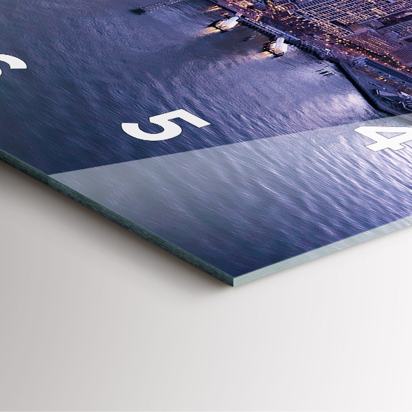 Wanduhr quadratisch mit motiv Ansicht von San Francisco