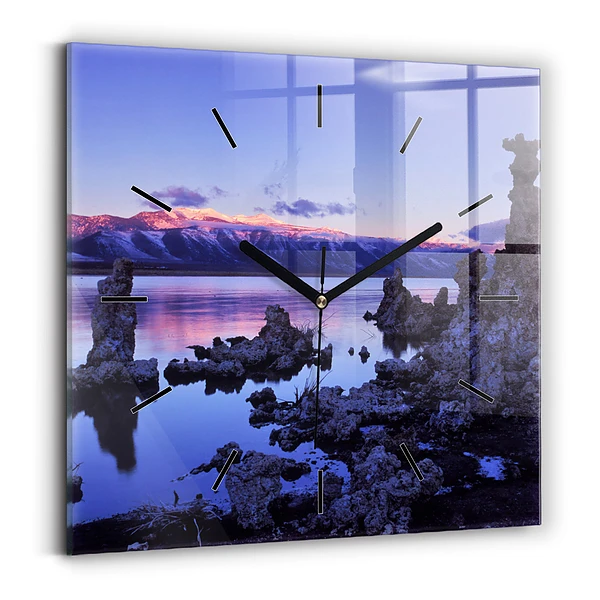 Wanduhr quadratisch See Kalifornien
