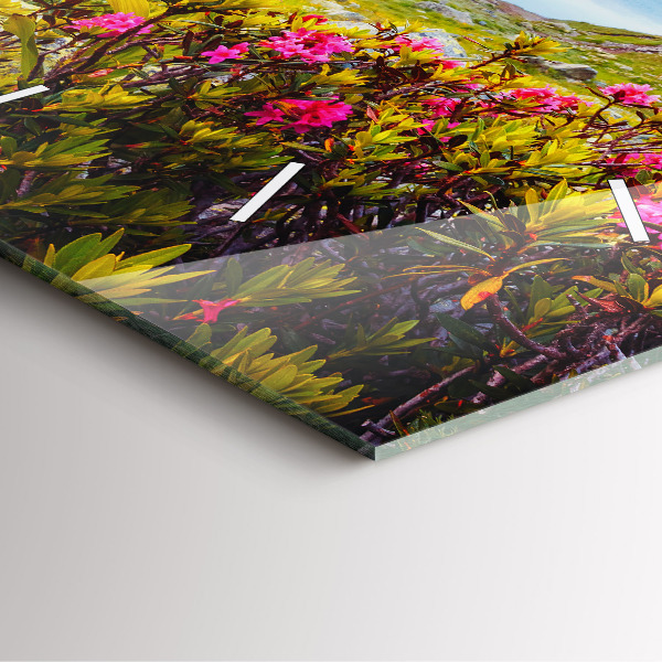 Wanduhr quadratisch Gletscher Mont Blanc Chamonix