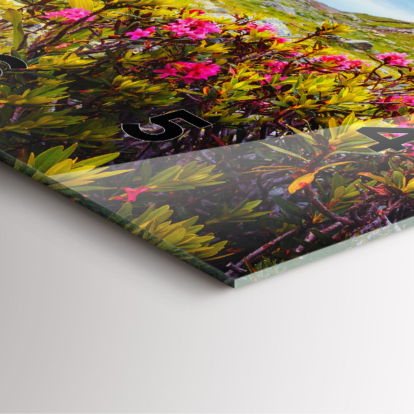 Wanduhr quadratisch Gletscher Mont Blanc Chamonix