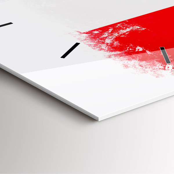 Wanduhr quadratisch Flagge von Frankreich