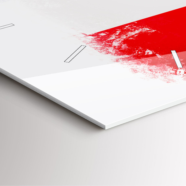 Wanduhr quadratisch Flagge von Frankreich