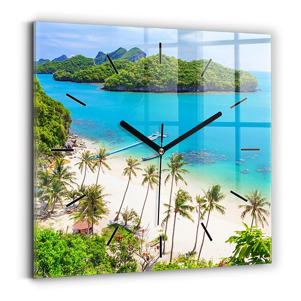 Wanduhr quadratisch mit motiv Nationalpark Thailand