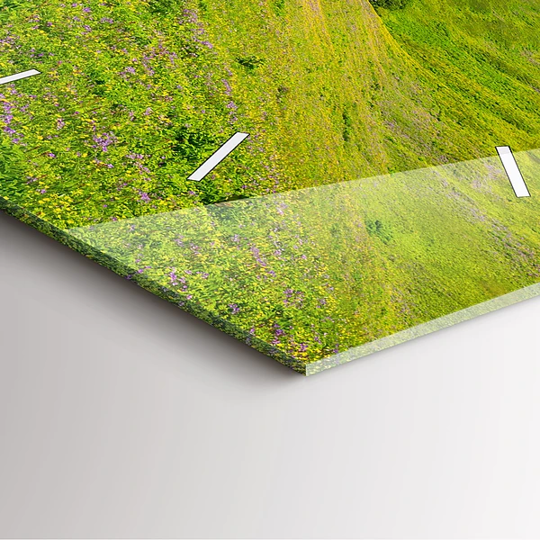 Wanduhr quadratisch mit motiv Hornstrandir Naturreservat Island