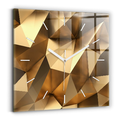 Wanduhr quadratisch Geometrische Textur