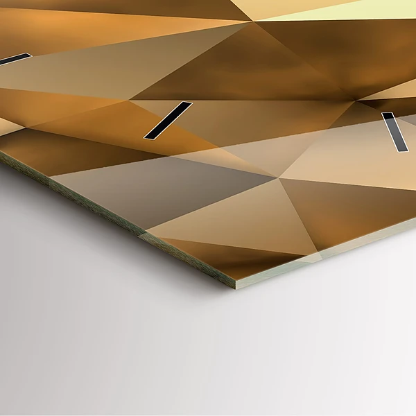 Wanduhr quadratisch Geometrische Textur