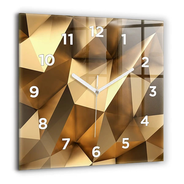 Wanduhr quadratisch Geometrische Textur