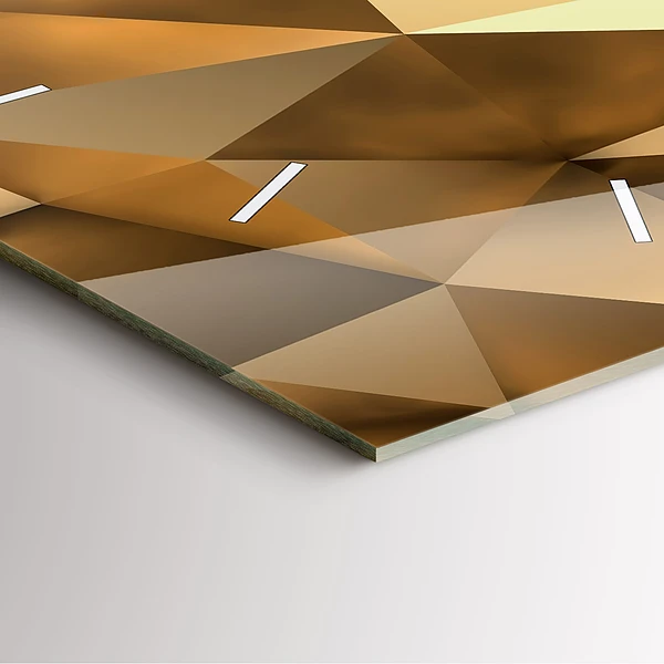 Wanduhr quadratisch Geometrische Textur