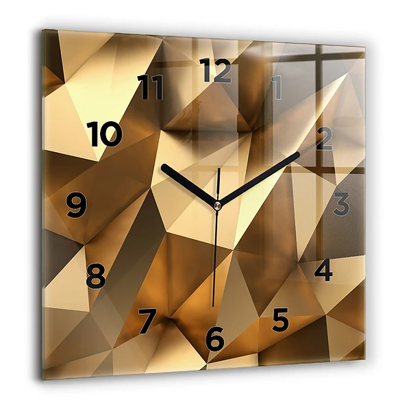 Wanduhr quadratisch Geometrische Textur