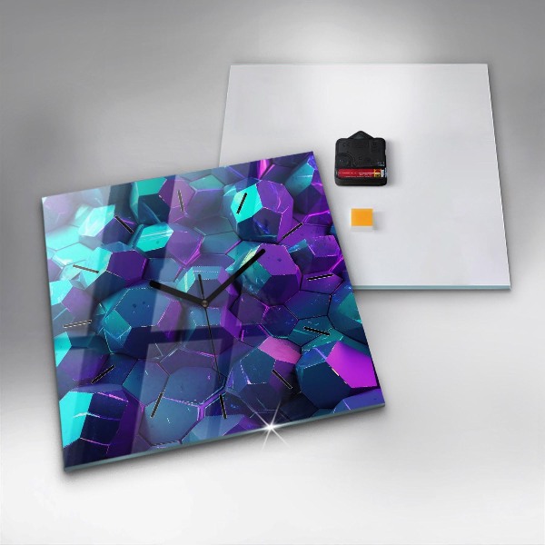 Wanduhr modern quadratisch Geometrische Formen