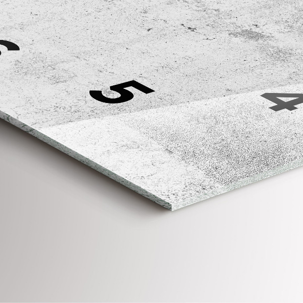 Wanduhr quadratisch mit motiv Betonwand