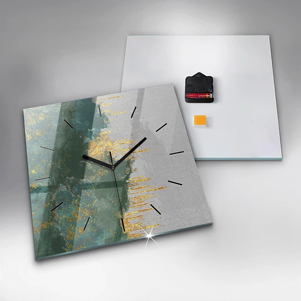 Wanduhr quadratisch mit motiv Dekoratives Muster