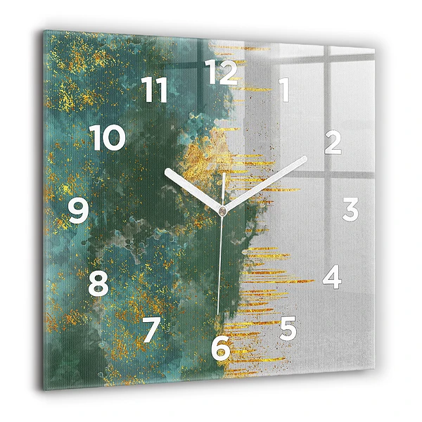 Wanduhr quadratisch mit motiv Dekoratives Muster