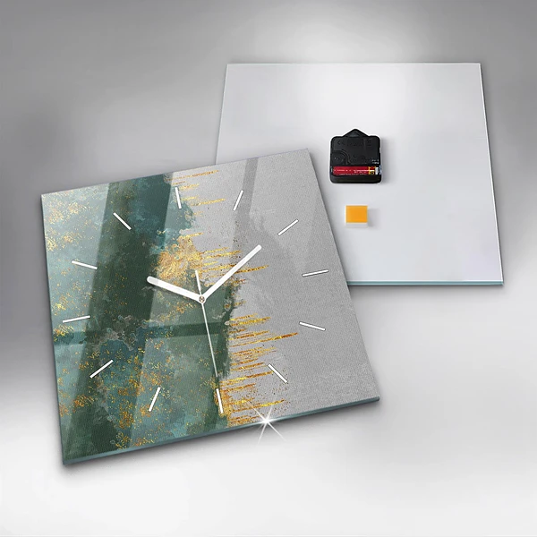 Wanduhr quadratisch mit motiv Dekoratives Muster