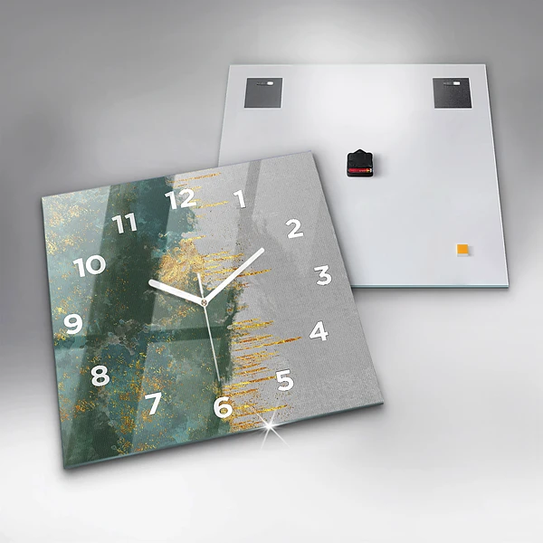 Wanduhr quadratisch mit motiv Dekoratives Muster