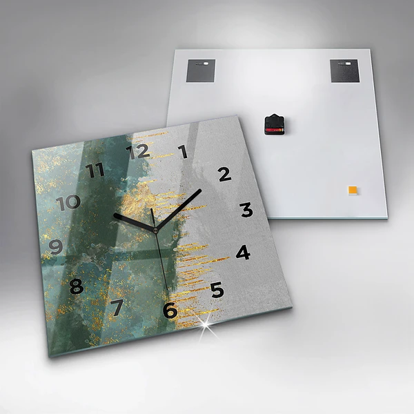 Wanduhr quadratisch mit motiv Dekoratives Muster