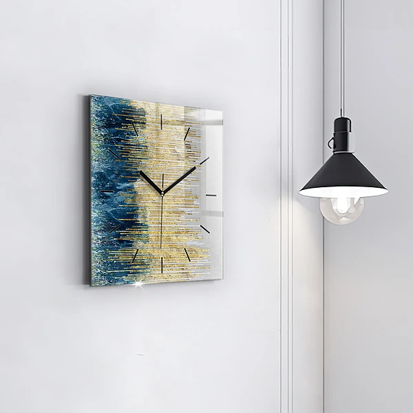 Wanduhr quadratisch mit motiv Dekoratives Muster