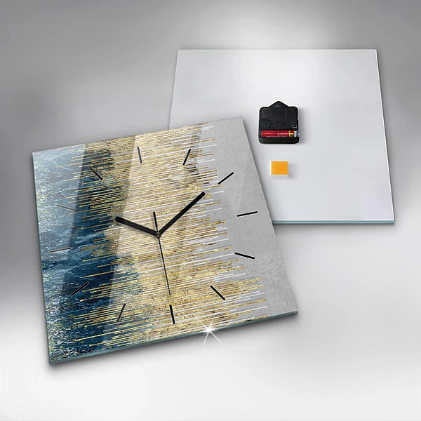 Wanduhr quadratisch mit motiv Dekoratives Muster