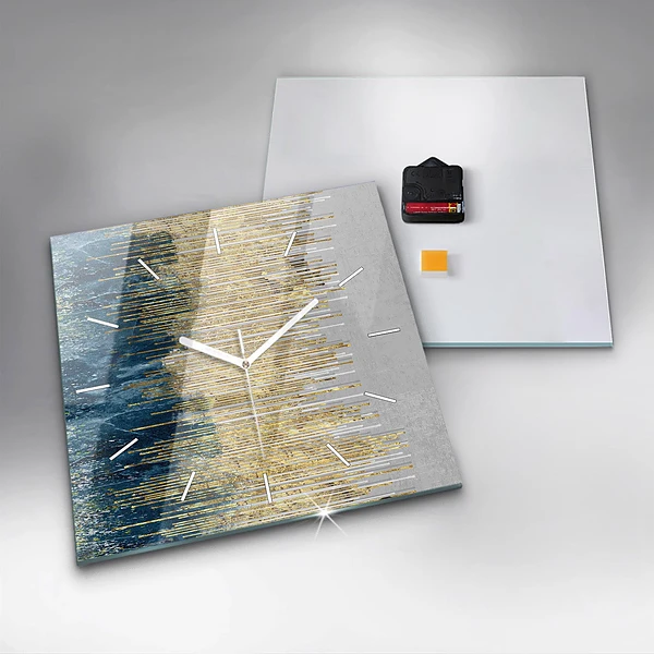 Wanduhr quadratisch mit motiv Dekoratives Muster