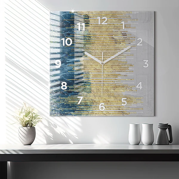 Wanduhr quadratisch mit motiv Dekoratives Muster