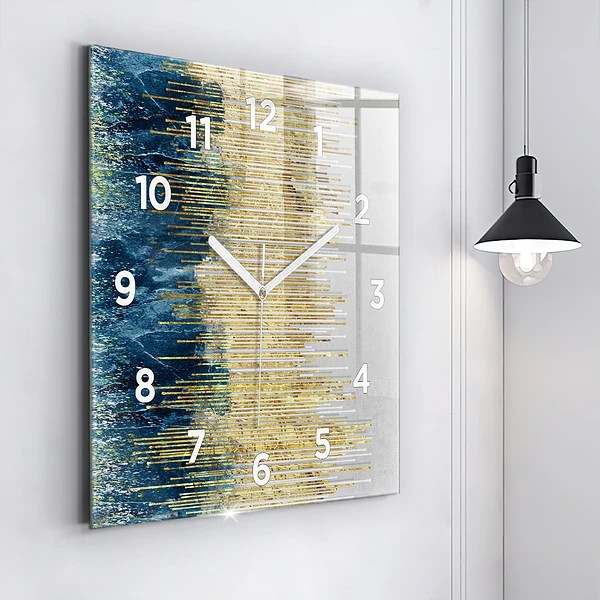 Wanduhr quadratisch mit motiv Dekoratives Muster