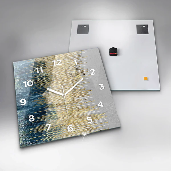 Wanduhr quadratisch mit motiv Dekoratives Muster