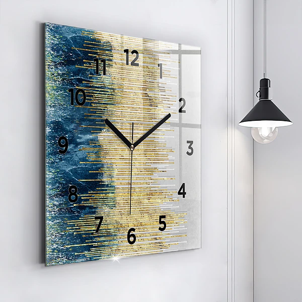 Wanduhr quadratisch mit motiv Dekoratives Muster