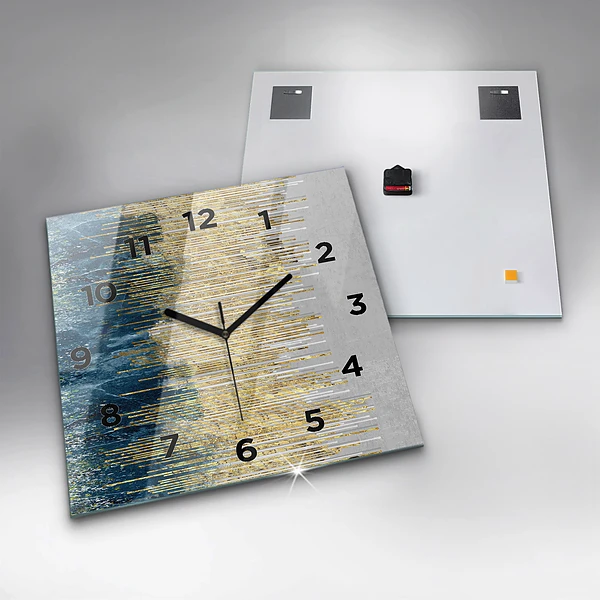 Wanduhr quadratisch mit motiv Dekoratives Muster