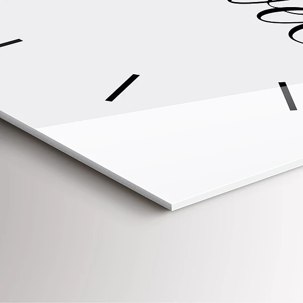 Wanduhr quadratisch mit motiv Reise-Inschrift