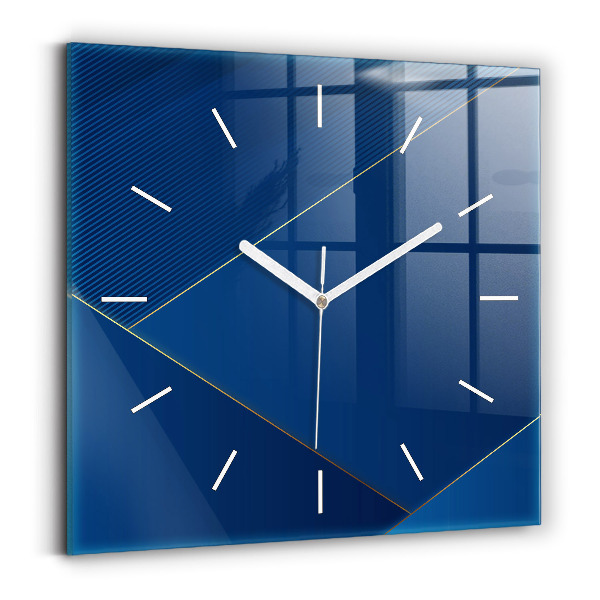 Wanduhr quadratisch Ornamentale Abstraktion