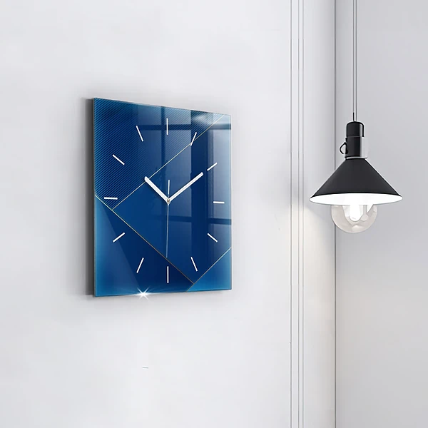 Wanduhr quadratisch Ornamentale Abstraktion